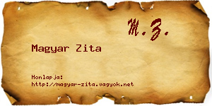 Magyar Zita névjegykártya